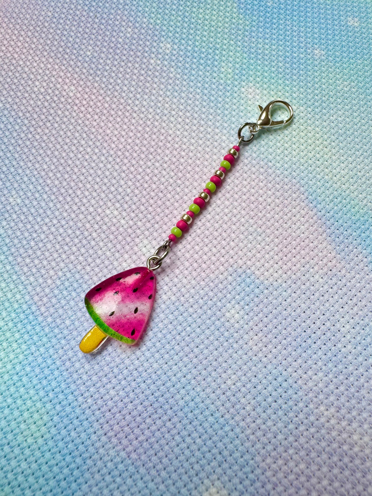 Watermelon Project Bag Zip Charm