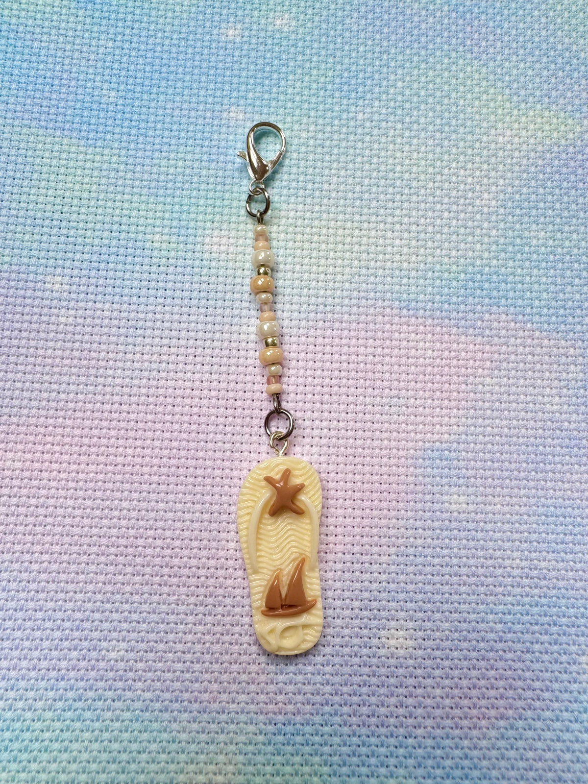 Flip Flop Project Bag Zip Charm (2 Colours Available)