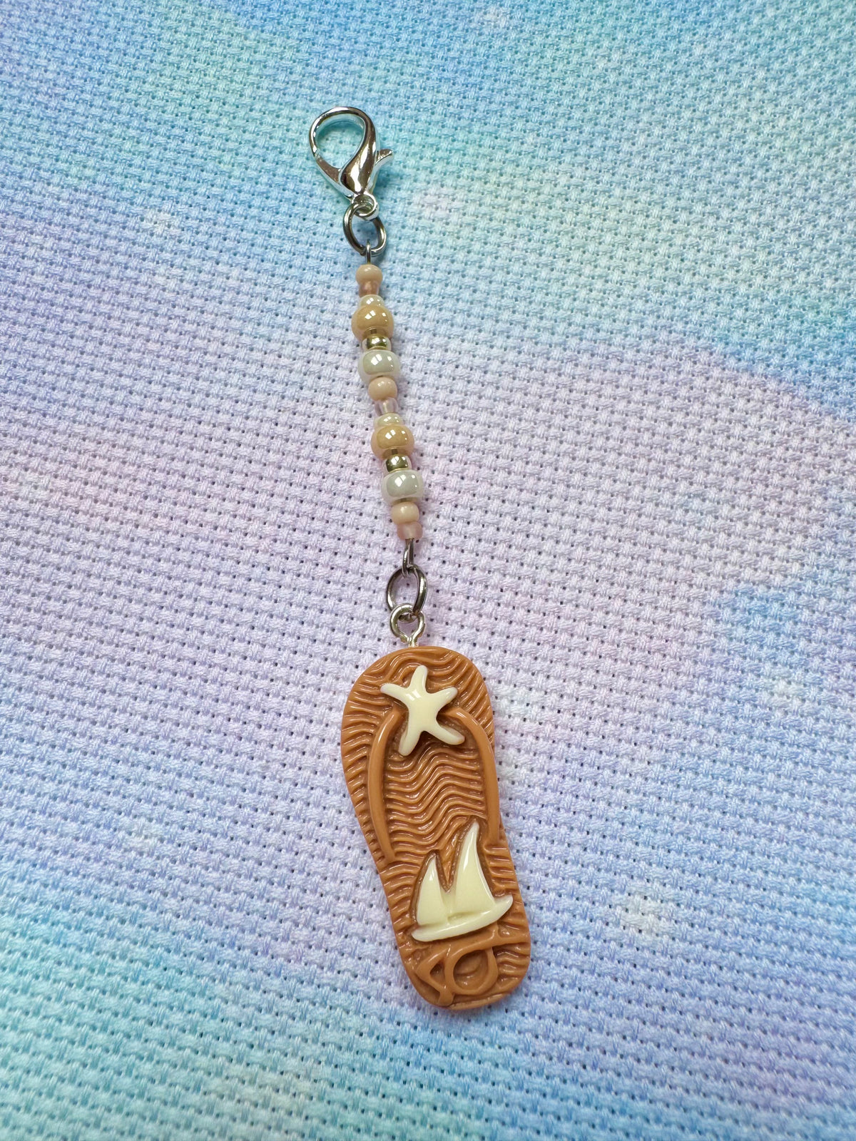Flip Flop Project Bag Zip Charm (2 Colours Available)