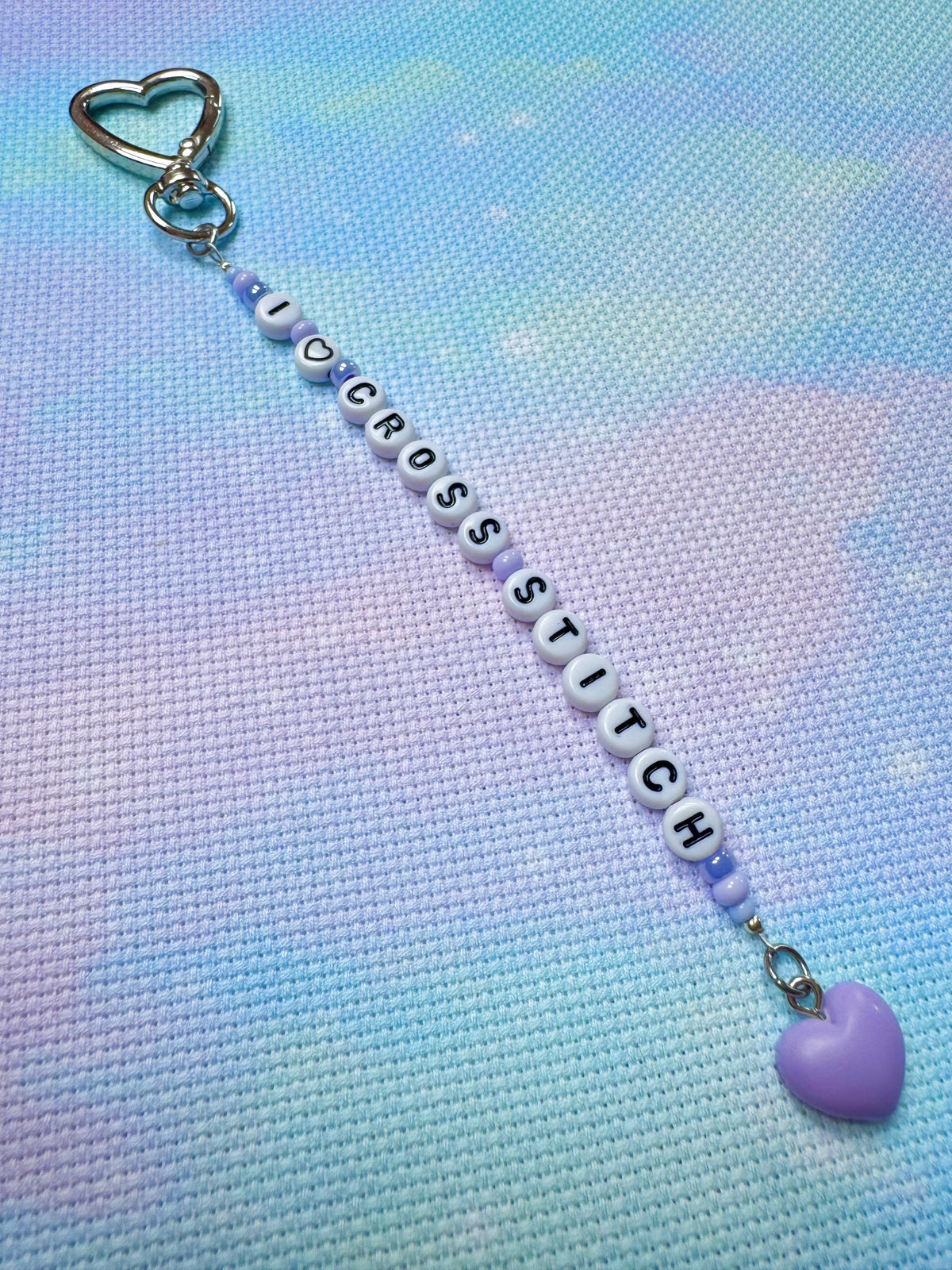 I Love Cross Stitch Scissor Fob