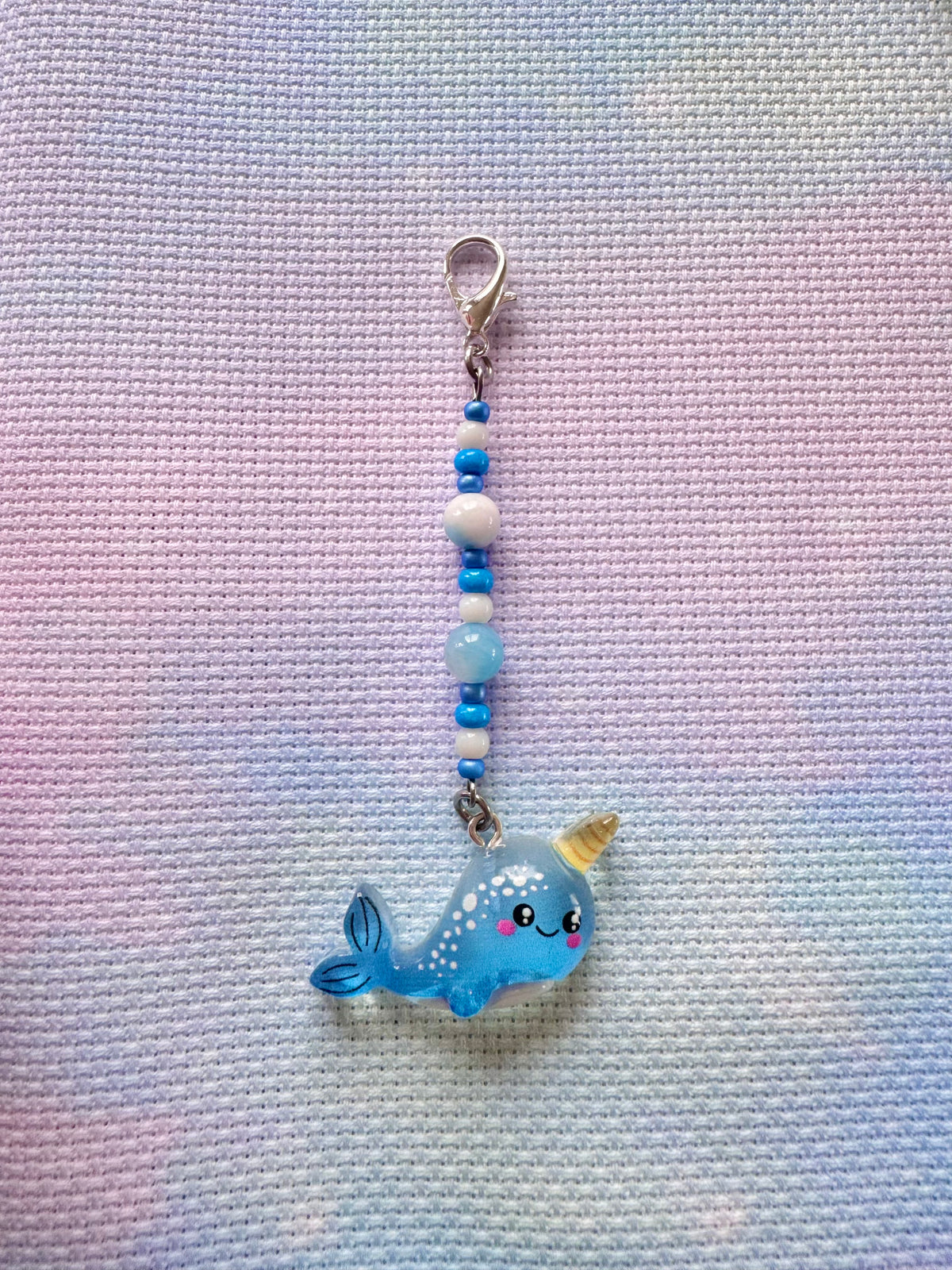 Narwhal Project Bag Zip Charm