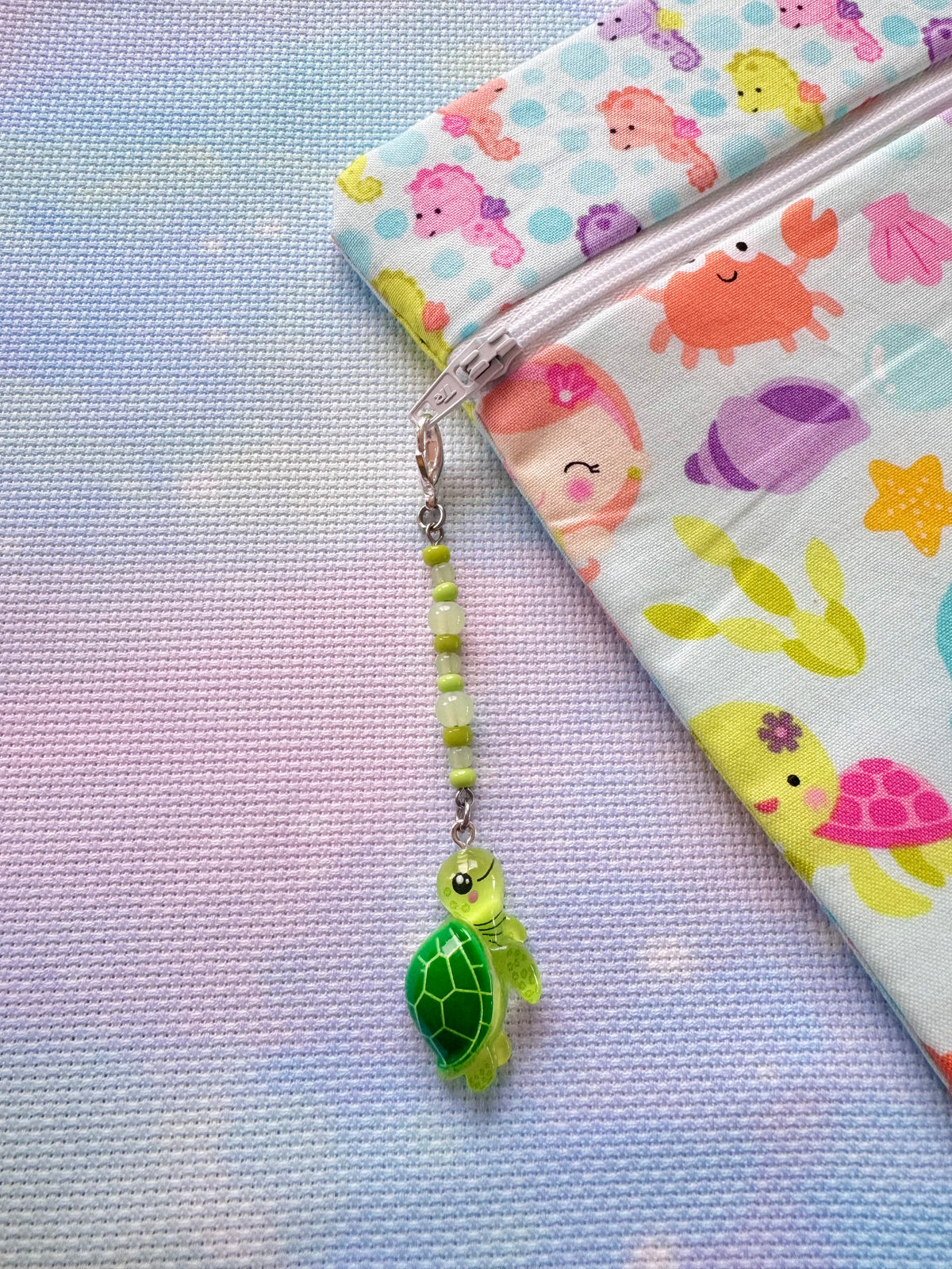 Turtle Project Bag Zip Charm