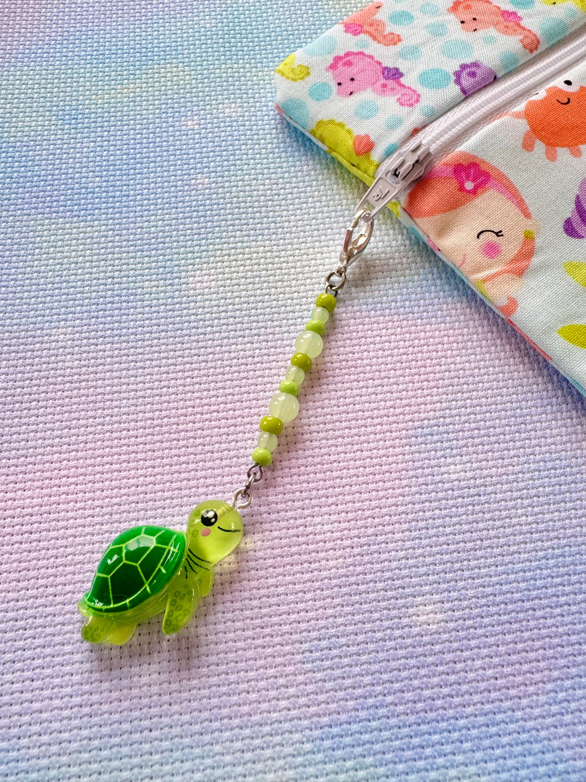 Turtle Project Bag Zip Charm