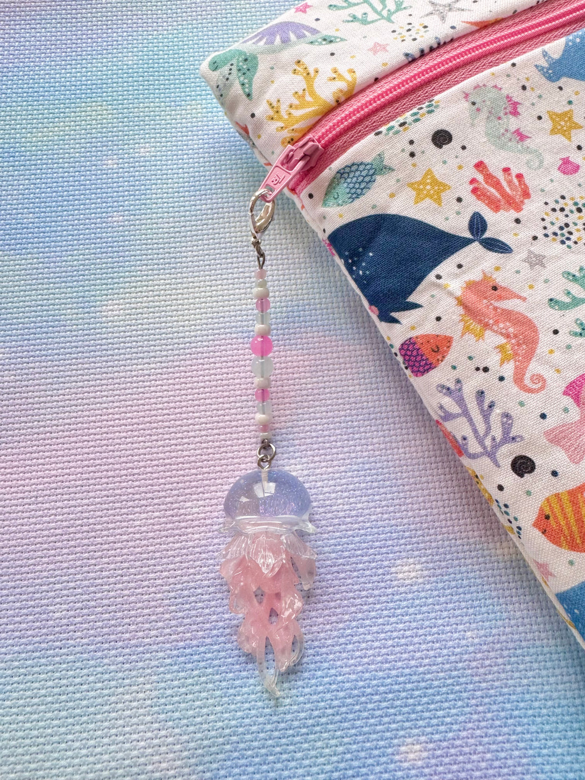 Jellyfish Project Bag Zip Charm (3 Colours Available)