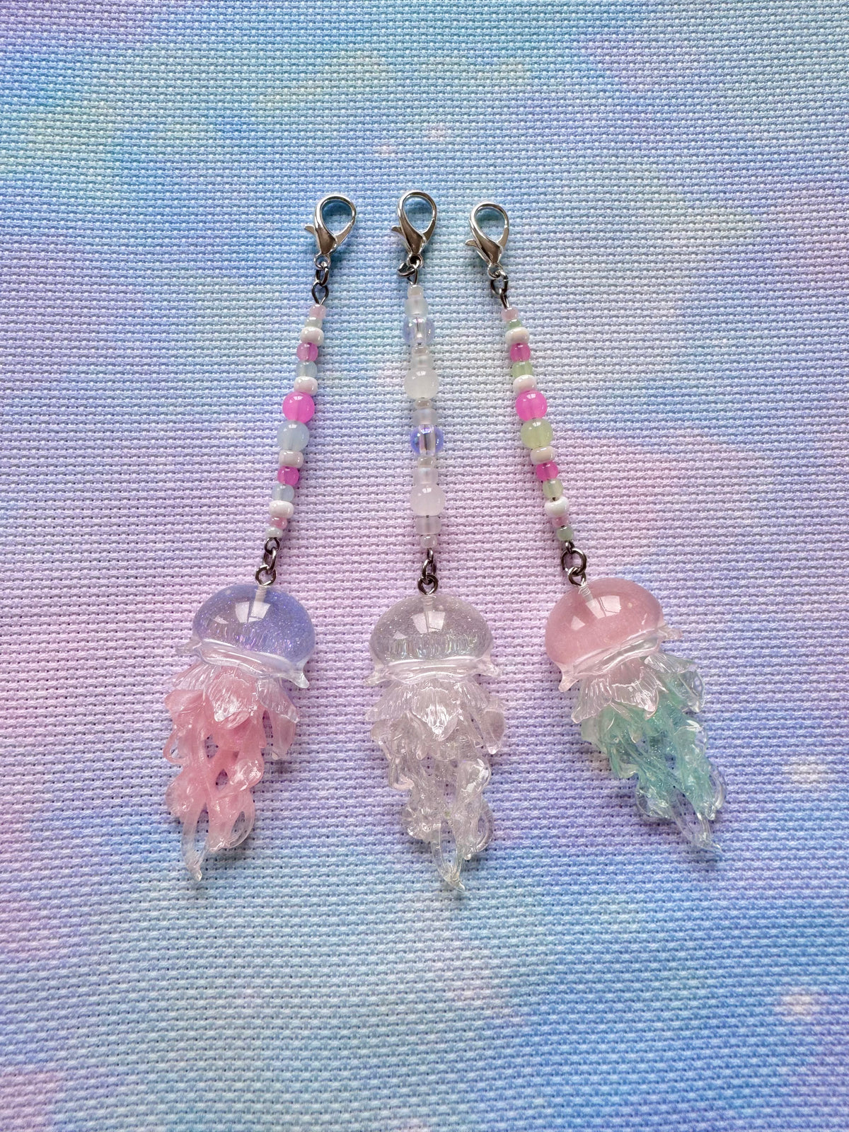 Jellyfish Project Bag Zip Charm (3 Colours Available)