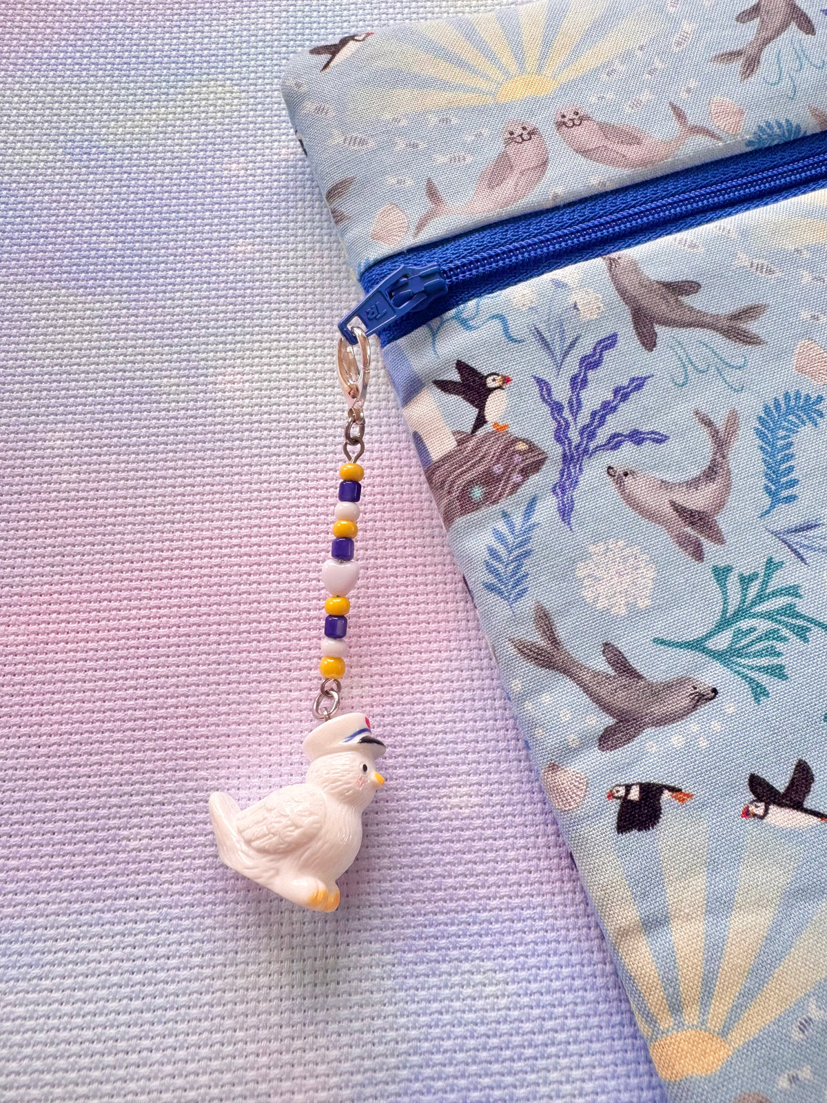 Seagull Project Bag Zip Charm