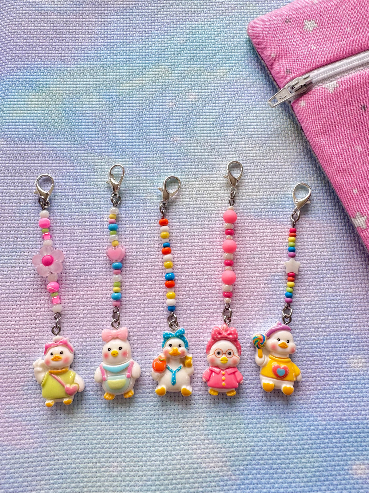 Chicks/Ducks Project Bag Zip Charm (5 designs available)
