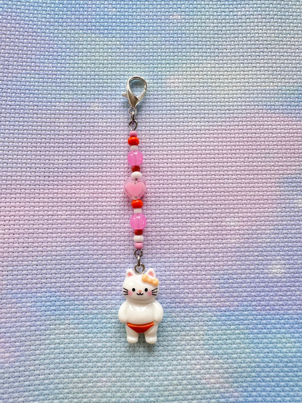 Cat in Swimshorts Project Bag Zip Charm