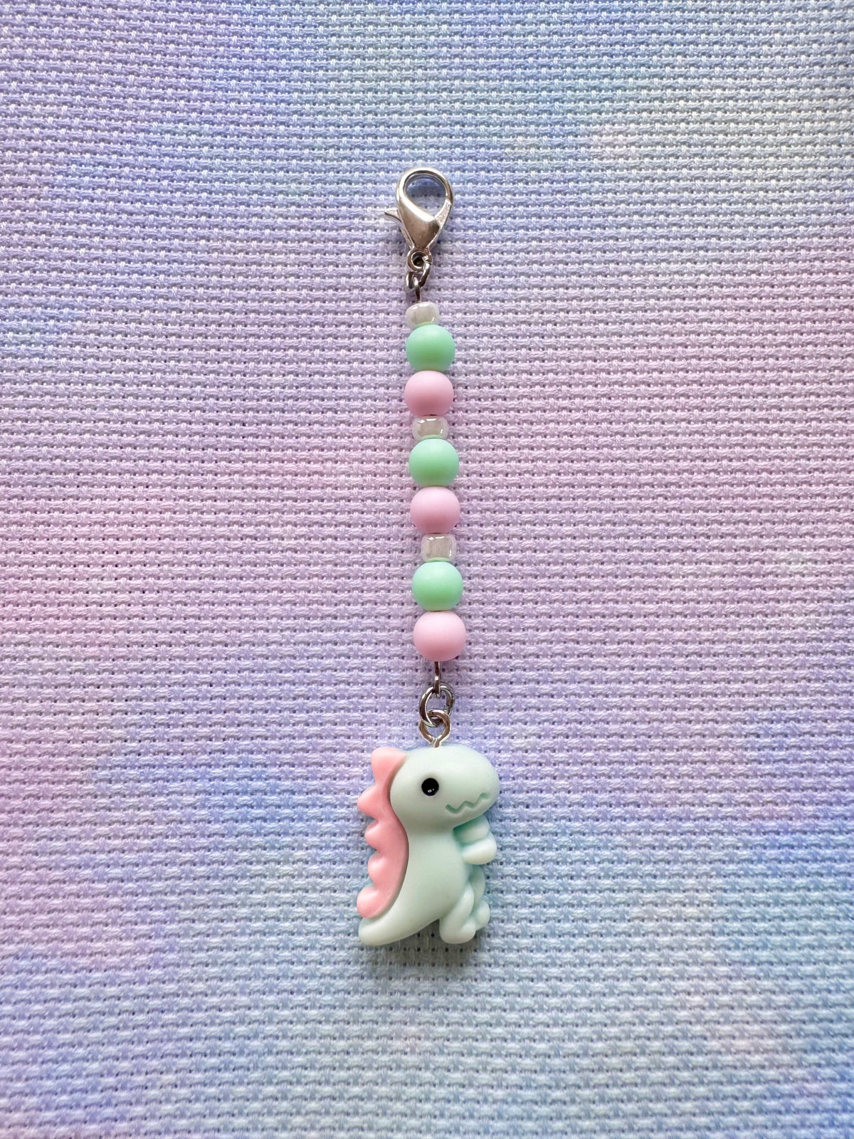 Dinosaur Project Bag Zip Charm (3 Colours Available)