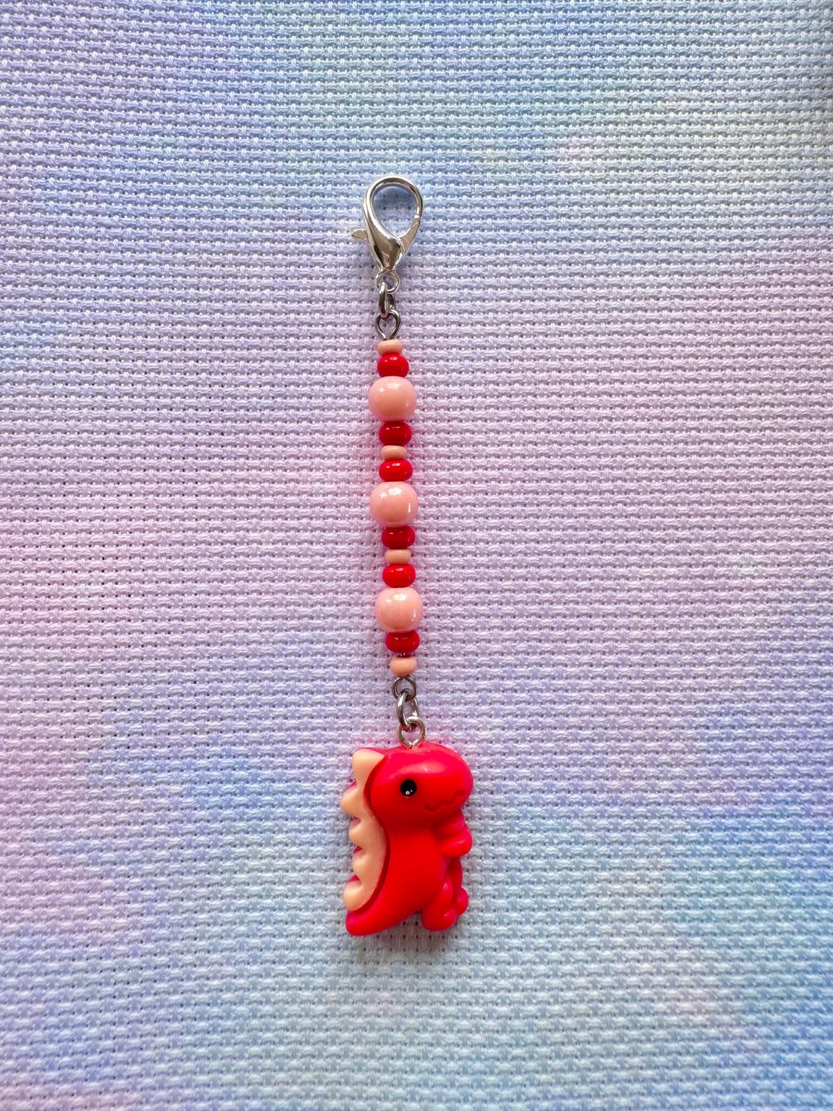 Dinosaur Project Bag Zip Charm (3 Colours Available)
