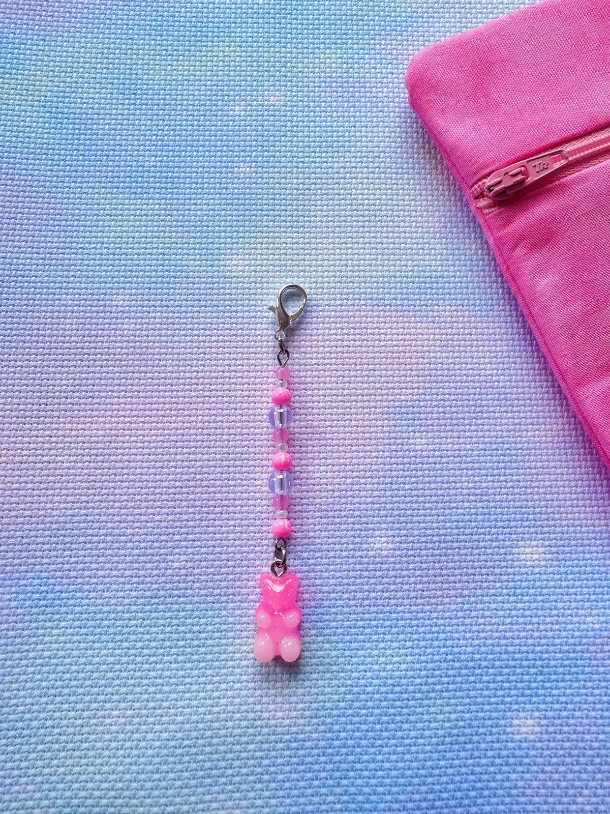 Gummy Bear Project Bag Zip Charm (8 Colours Available)