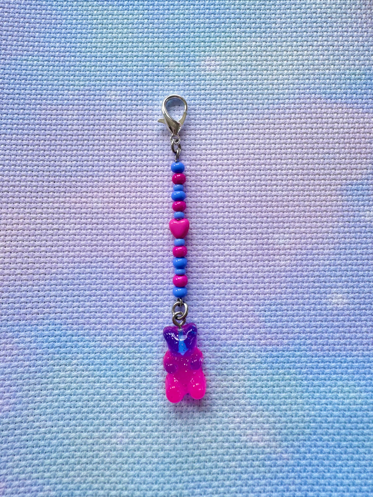 Gummy Bear Project Bag Zip Charm (8 Colours Available)