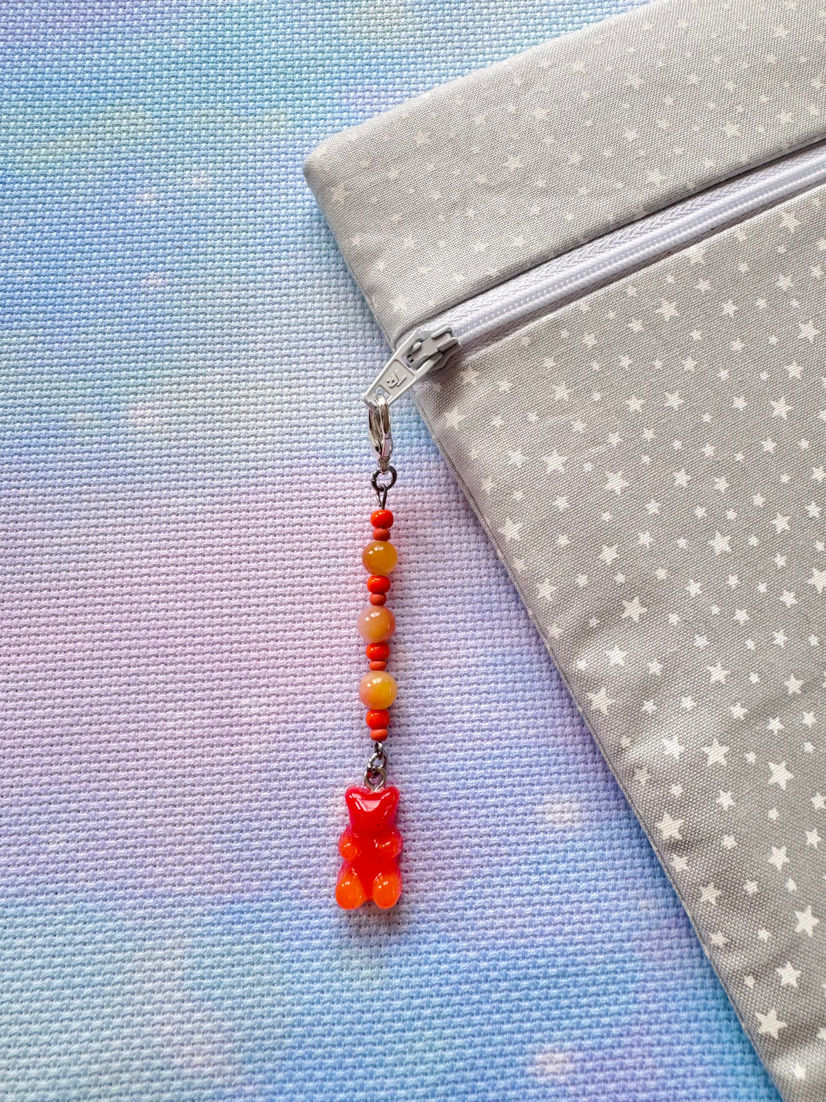 Gummy Bear Project Bag Zip Charm (8 Colours Available)