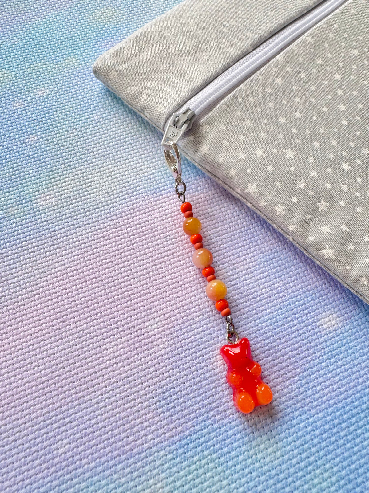 Gummy Bear Project Bag Zip Charm (8 Colours Available)