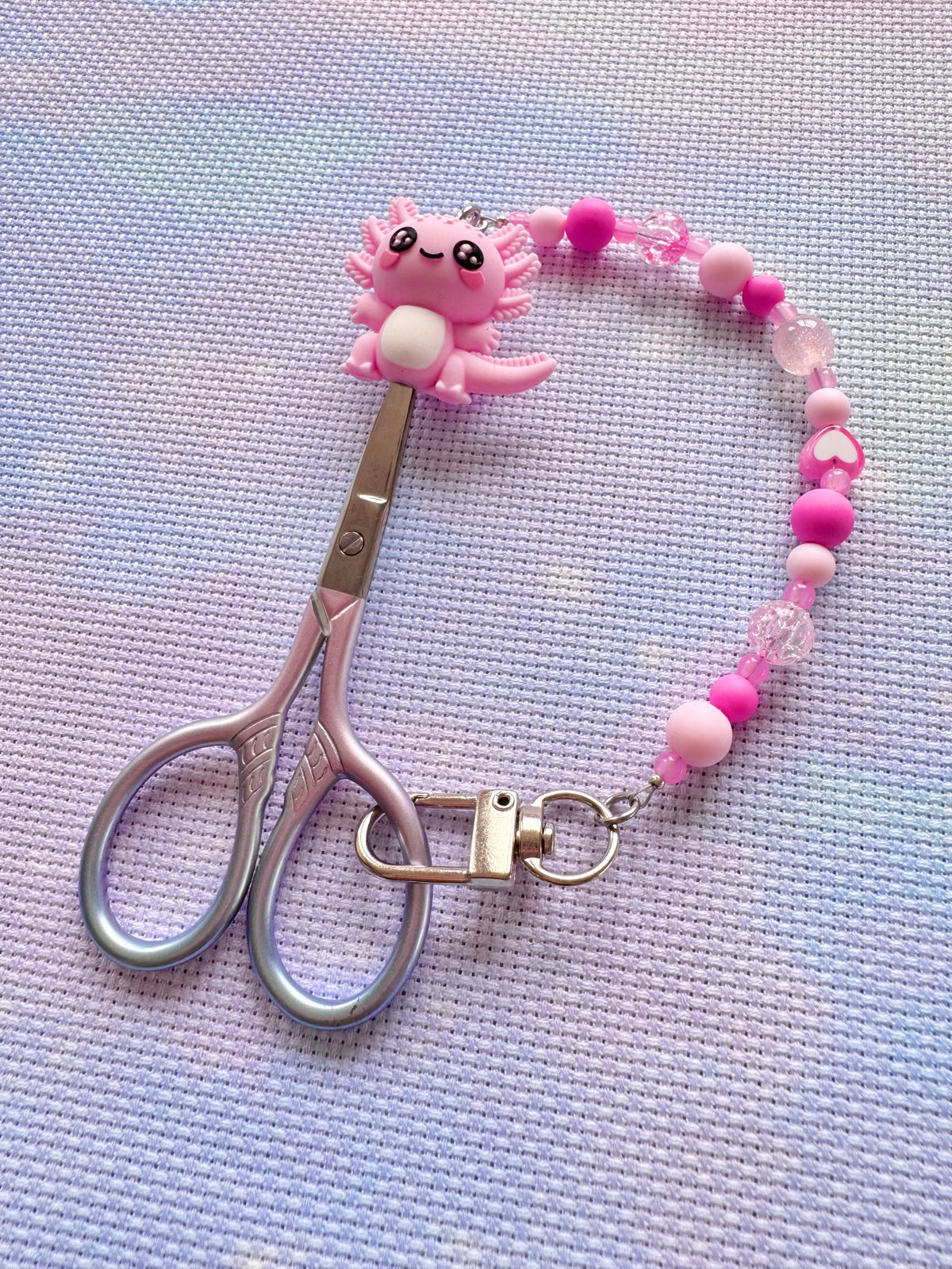 Axolotl Scissor Fob - With Scissor Protector (3 Colours Available)