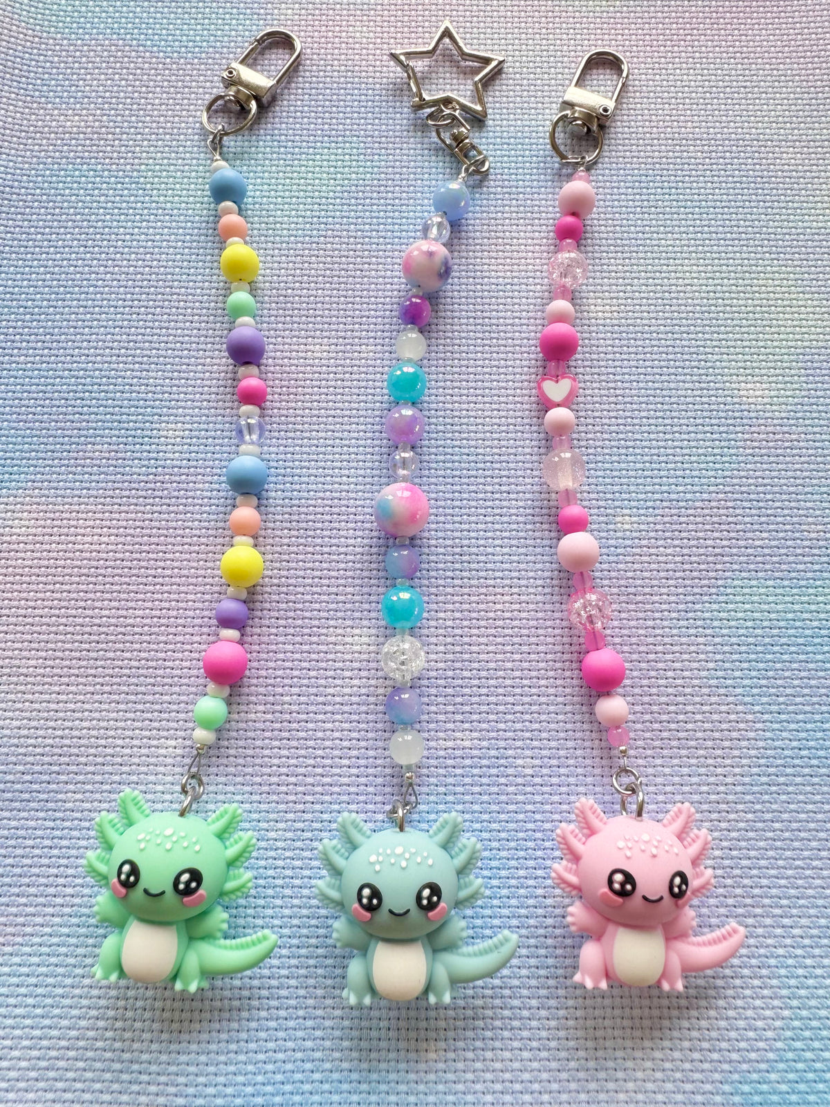 Axolotl Scissor Fob - With Scissor Protector (3 Colours Available)