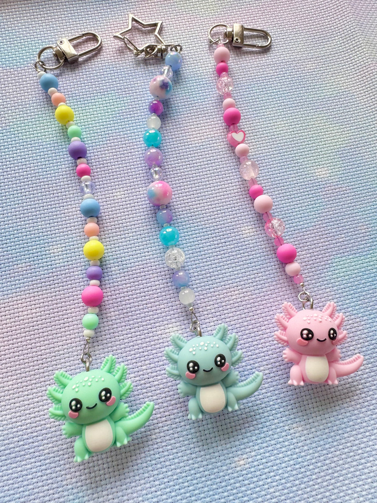 Axolotl Scissor Fob - With Scissor Protector (3 Colours Available)