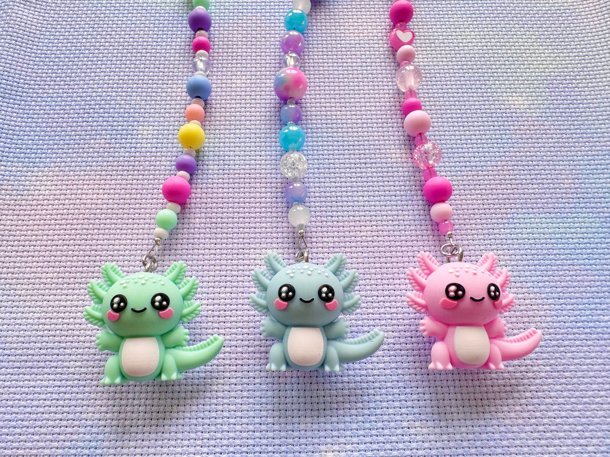 Axolotl Scissor Fob - With Scissor Protector (3 Colours Available)