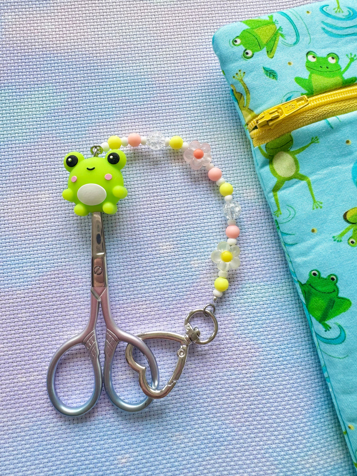Frog Scissor Fob - With Scissor Protector (2 Colours Available)