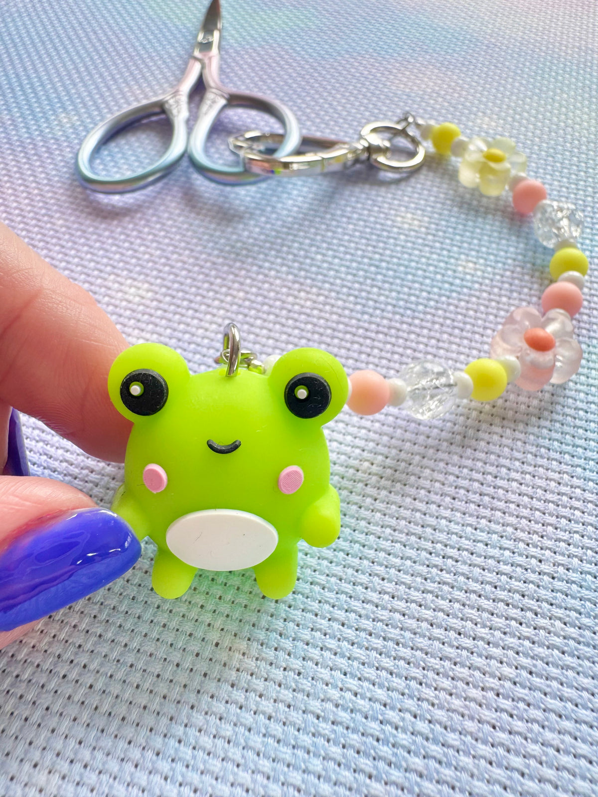 Frog Scissor Fob - With Scissor Protector (2 Colours Available)