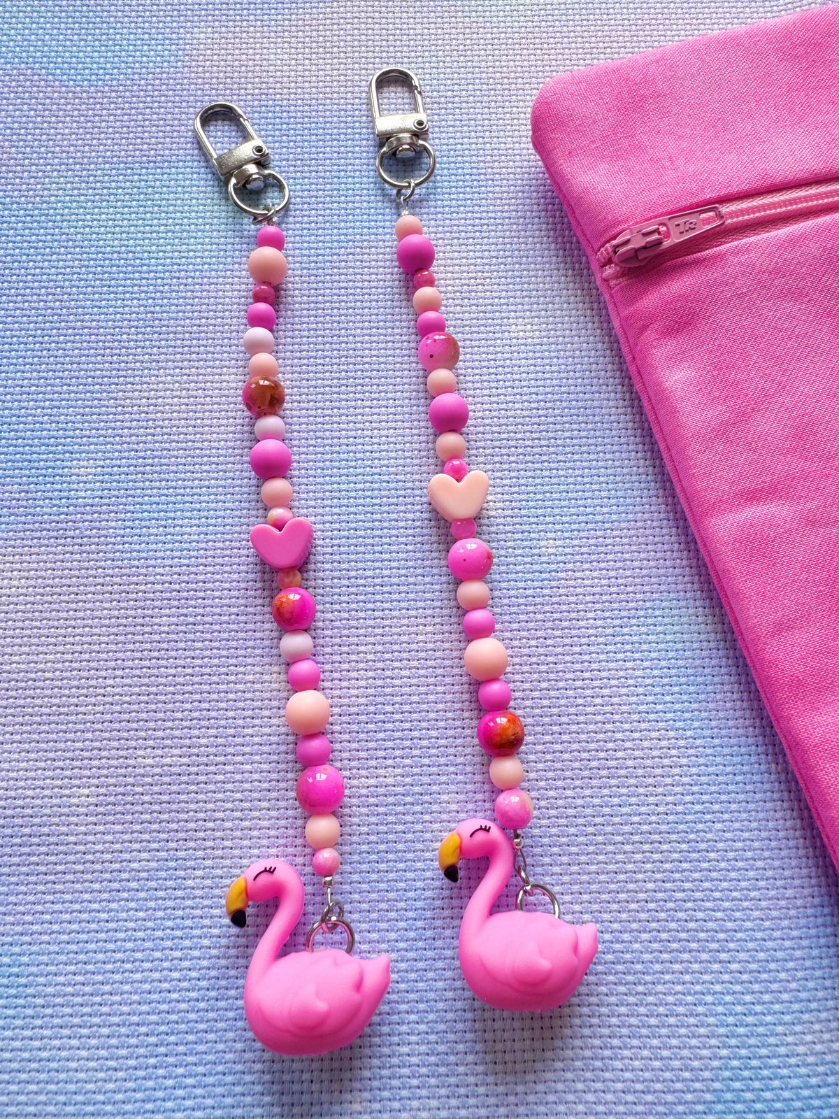 Flamingo Scissor Fob - With Scissor Protector (2 Options Available)