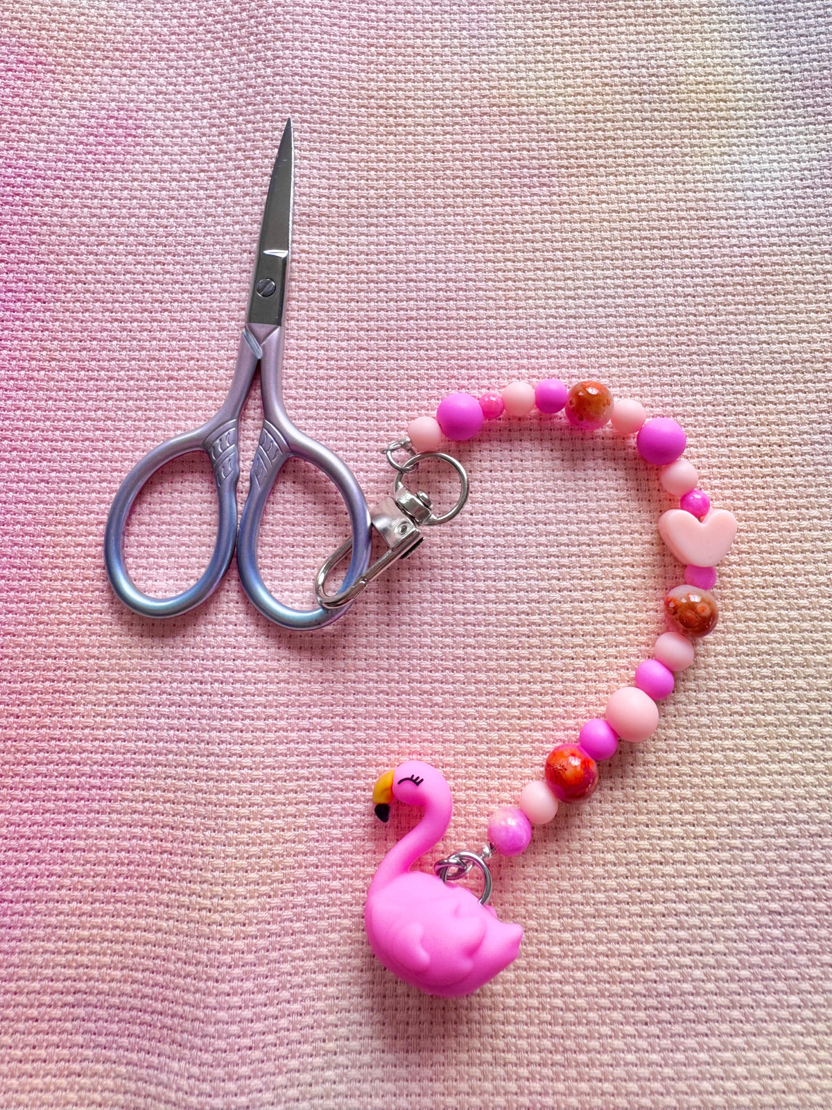 Flamingo Scissor Fob - With Scissor Protector (2 Options Available)