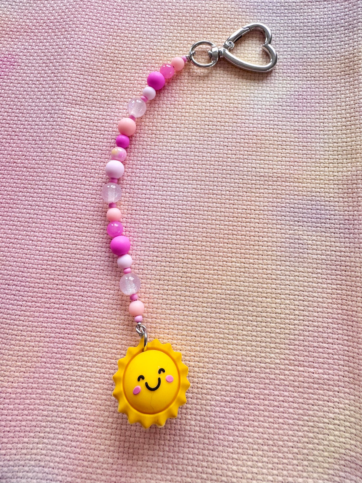 Pink Sunshine Scissor Fob - With Scissor Protector