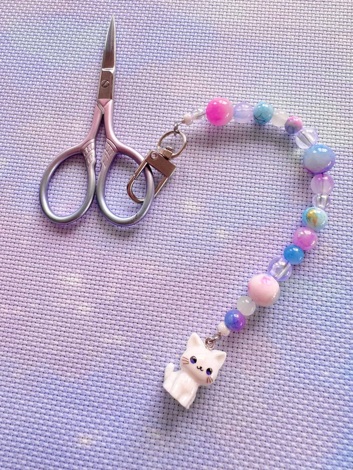 Cat Scissor Fob