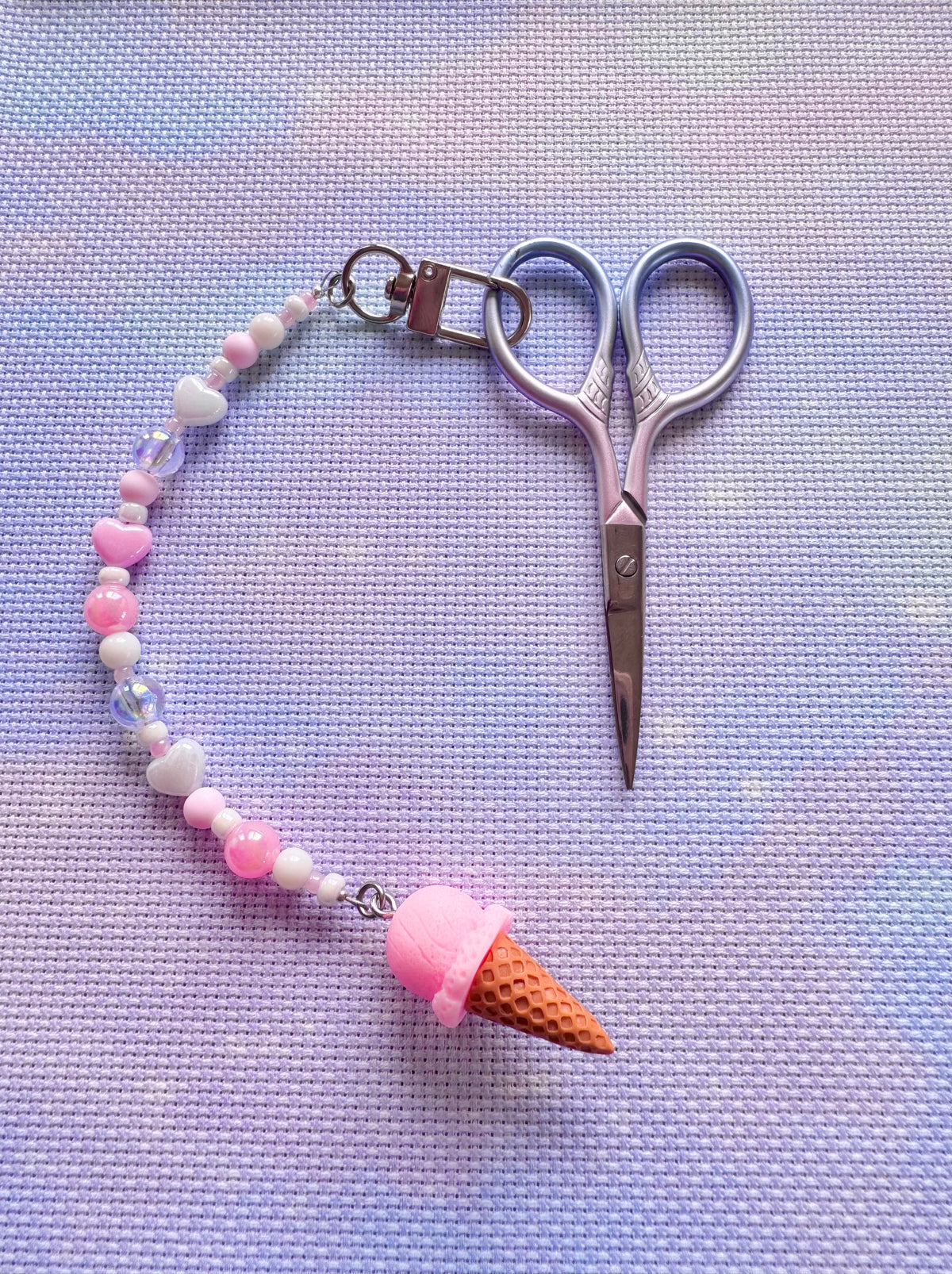 Ice Cream Scissor Fob (4 Colours Available)