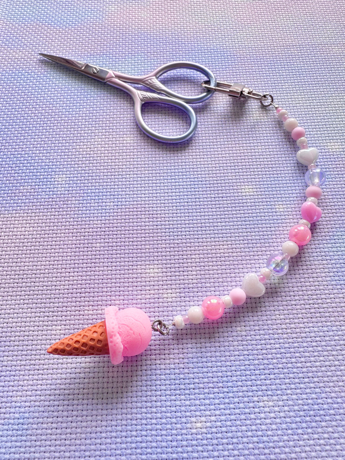 Ice Cream Scissor Fob (4 Colours Available)