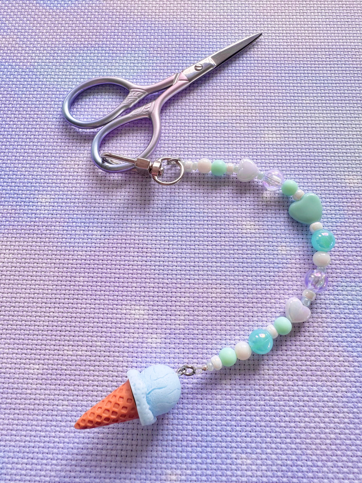 Ice Cream Scissor Fob (4 Colours Available)