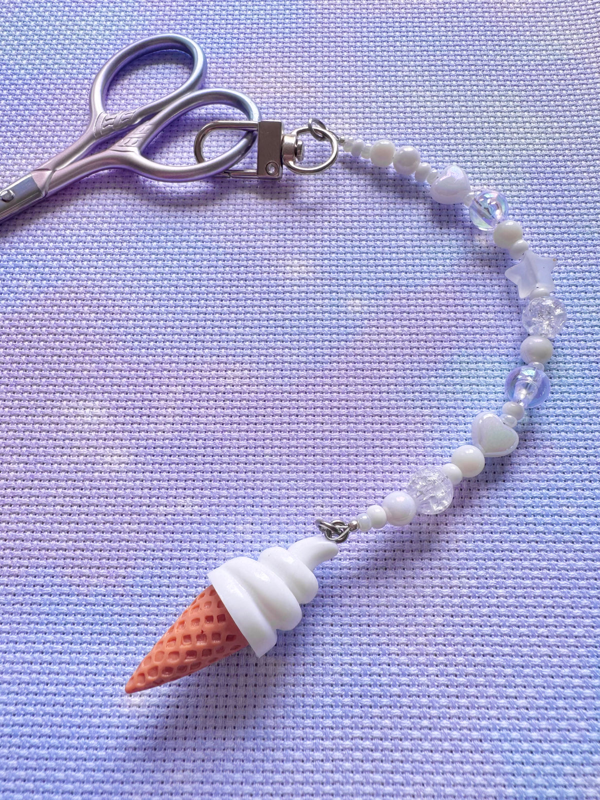 Ice Cream Scissor Fob (4 Colours Available)