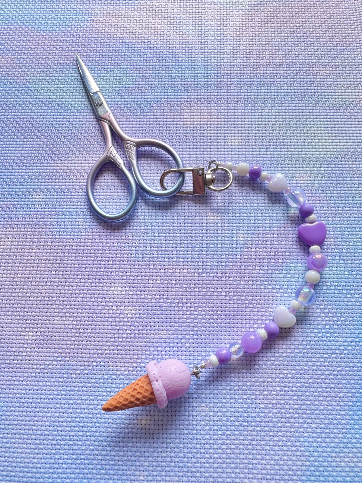 Ice Cream Scissor Fob (4 Colours Available)